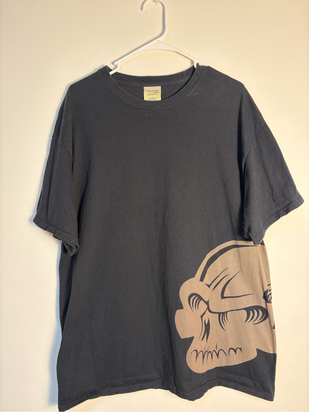 Voodoo Tactical Skull Graphic T Shirt XL Fits Large Black Streetwear